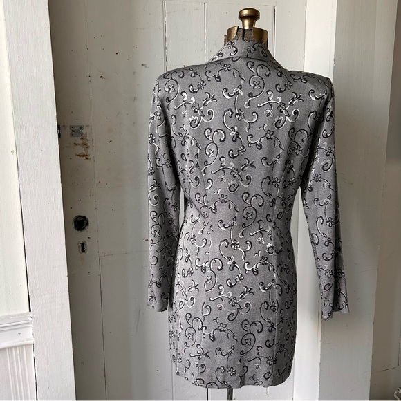 Vintage 1980s Dawn Joy Damask Brocade Jacket - Picture 5 of 12